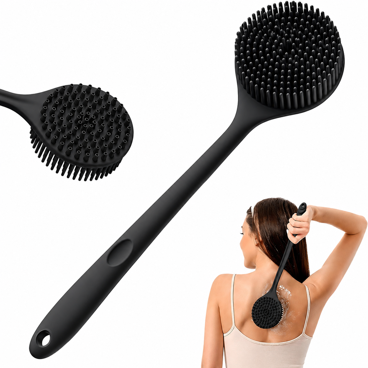 Deep Cleansing Silicone Bath Brush for Men & Women