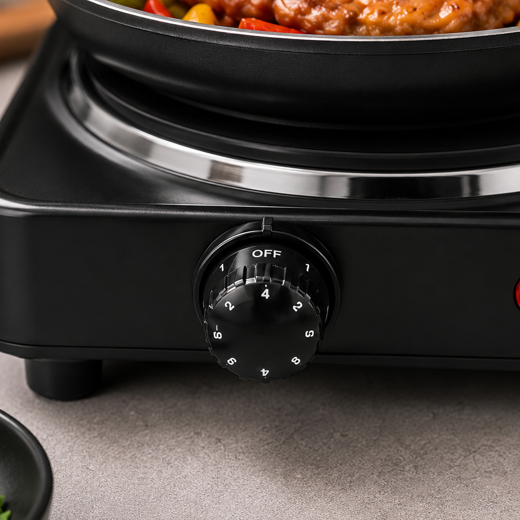 Portable Electric Hot Plate Dual Burner Cooker With 1 Year Manufacturer Warranty