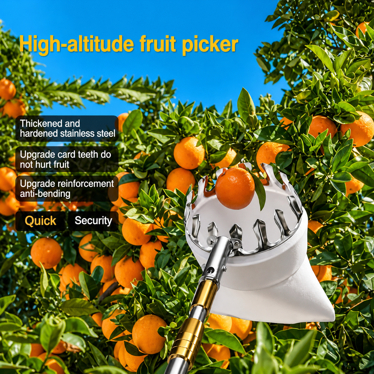 Premium Fruit Picking Tool Set – No Ladder Needed!