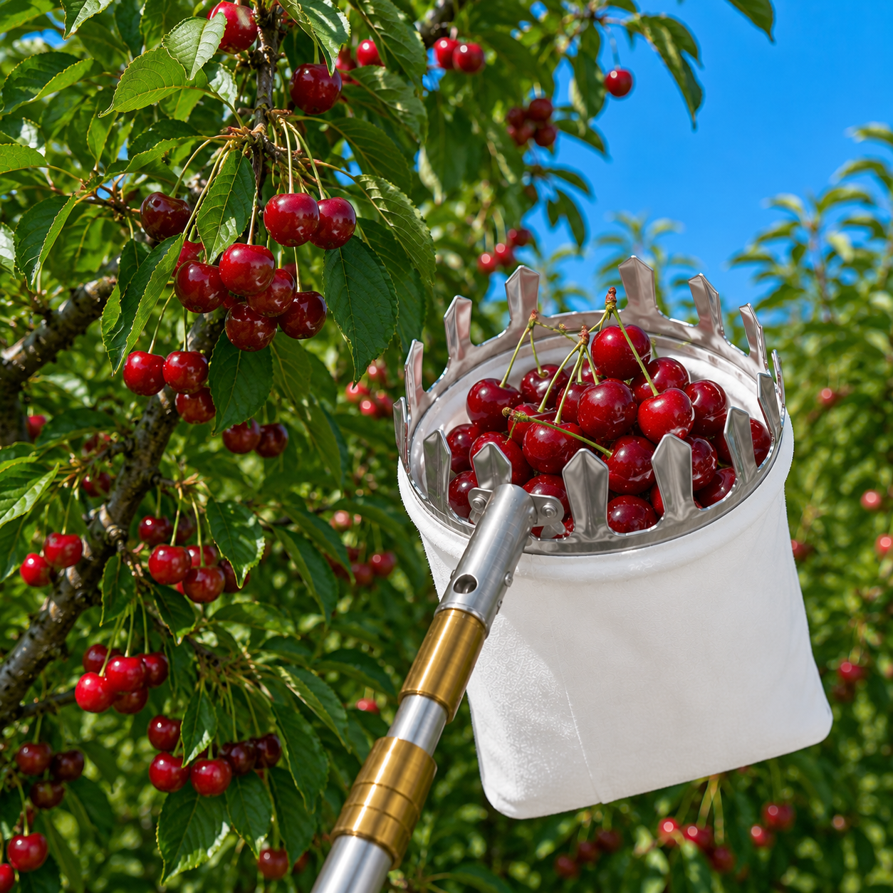 Premium Fruit Picking Tool Set – No Ladder Needed!