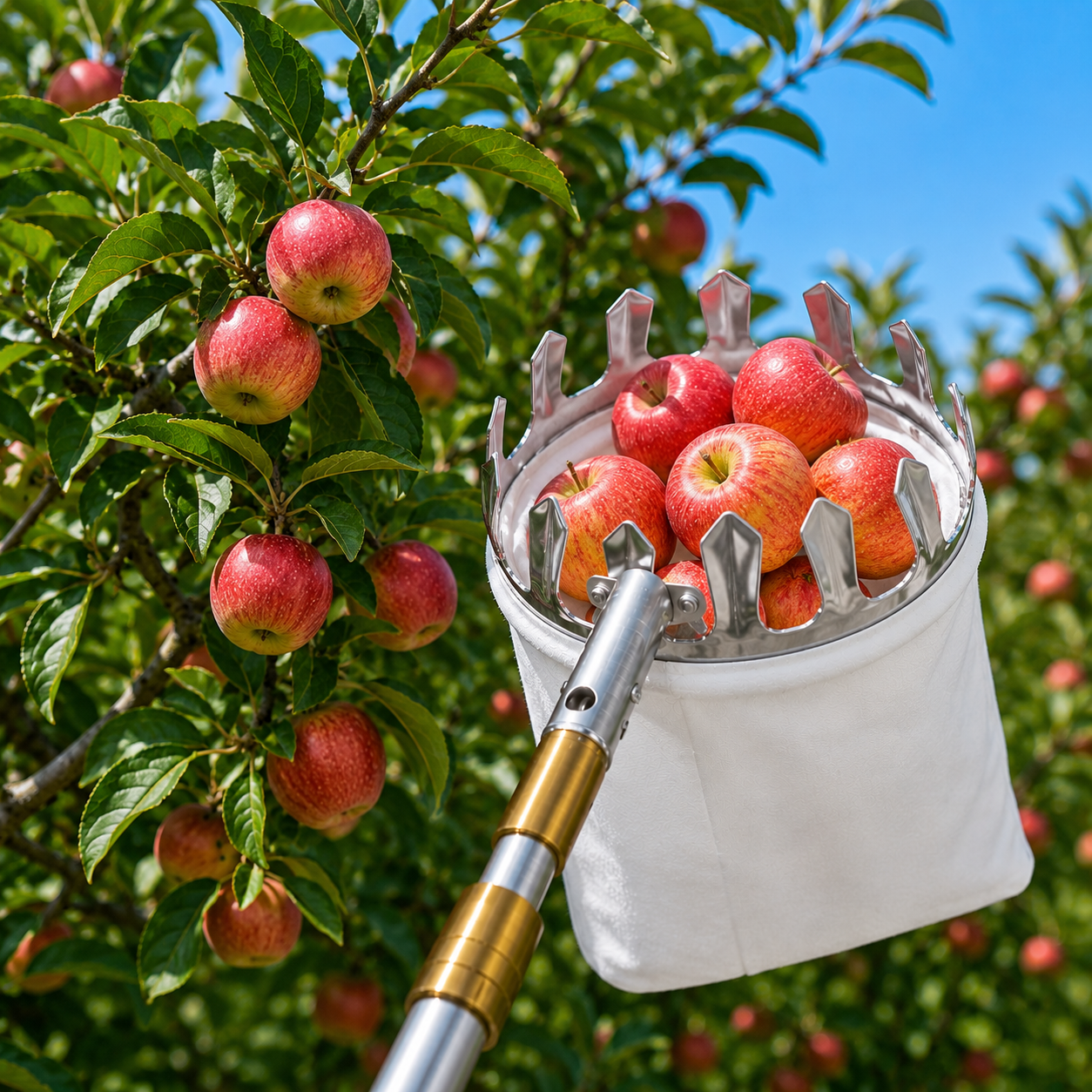 Premium Fruit Picking Tool Set – No Ladder Needed!