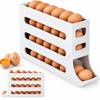🥚 30-Egg 3-Tier Storage Box – Space-Saving Refrigerator Egg Organizer