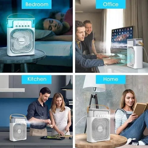 Portable USB Mini Air Cooler Fan with Humidifier for Personal Cooling